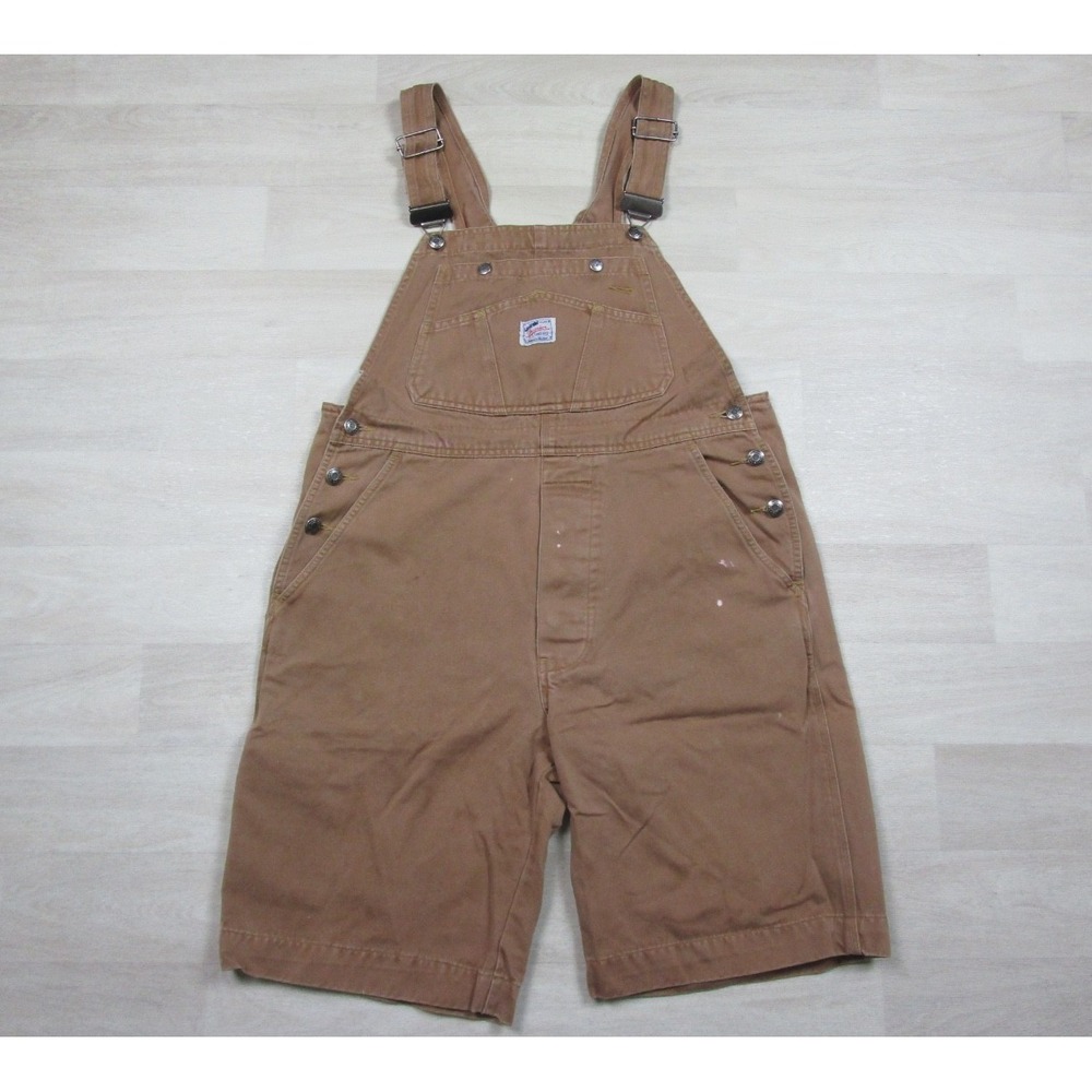 Vintage 90s Gap Shorts Overalls Men's (M) Baggy Carpenter Workwear Shortalls‎